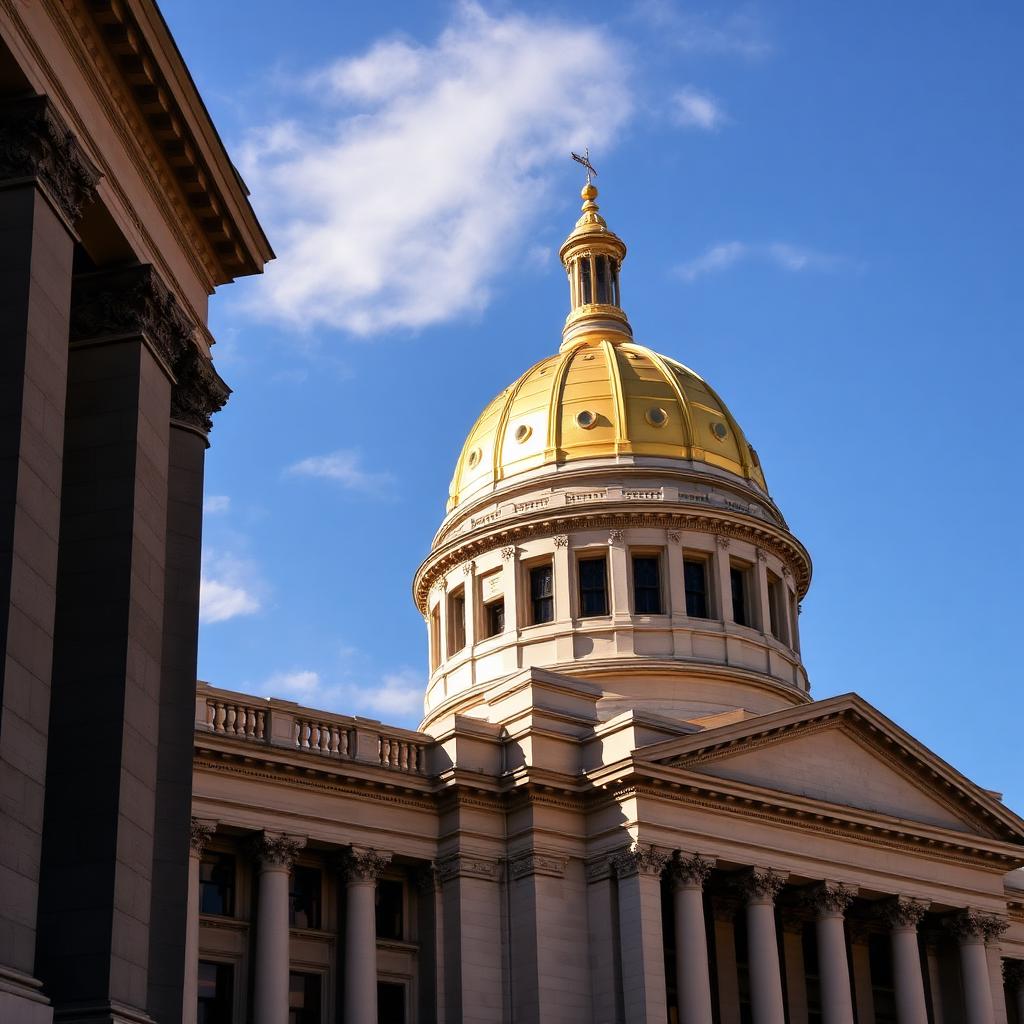 Colorado State Capitol building with gold dome in Denver
